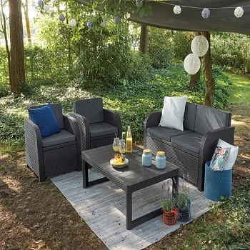 Baštenski set Orlando sa Lyon stolom grafit CU 232295-1 Baštenski set Orlando sa Lyon stolom grafit CU 232295-1